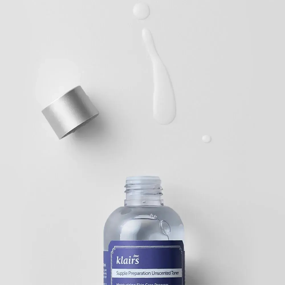 DEAR, KLAIRS Тонер увлажняющий без масел и запаха Supple Preparation Unscented Toner (180 мл)