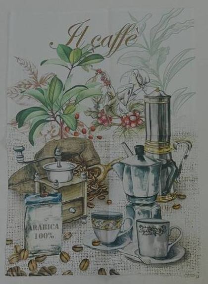 Кухонное полотенце 55х75см Servalli Caffe кофе