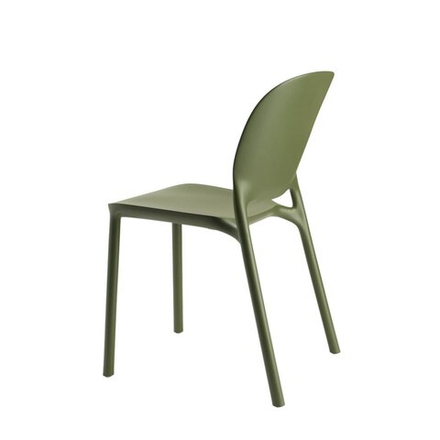 Стул пластиковый Scab Design Hug Go Green, оливковый