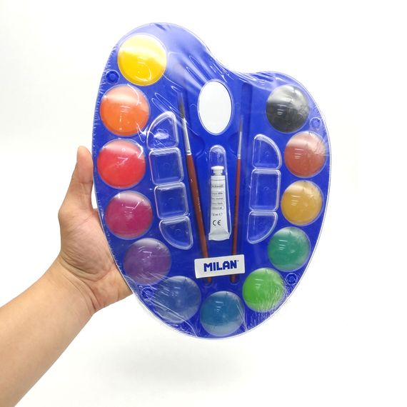 Palitra \ Палитра PALETTE OF 12 WATERCOLOUR TABLETS Ø45mm