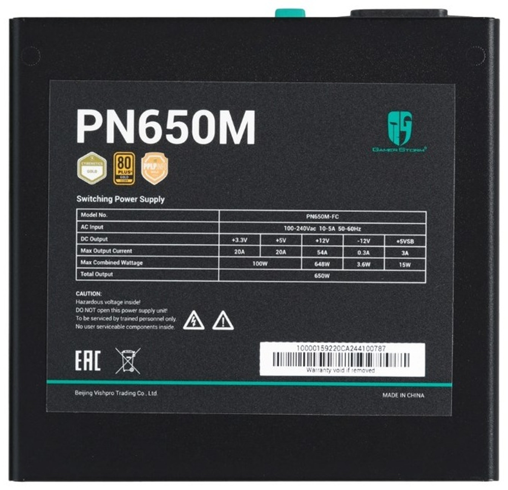Блок питания Deepcool R-PN650M-FC0B-WGEU 650 Вт