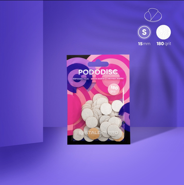 Белые сменные файлы для педикюрного диска PODODISC STALEKS PRO S 180 грит (50 шт) Staleks