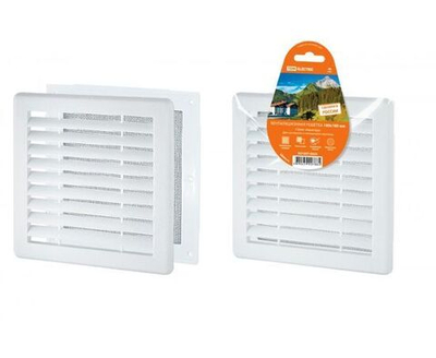 Решетка разъемная с москитной сеткой, 180х180мм TDM Electric SQ1807-0024