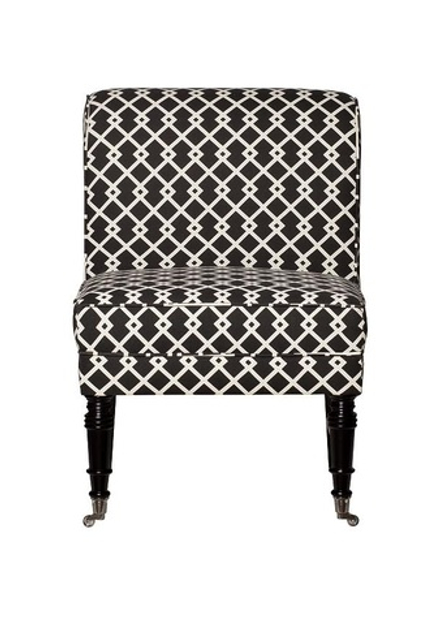 DY-734 Кресло лен черно-белый  61*73*87см