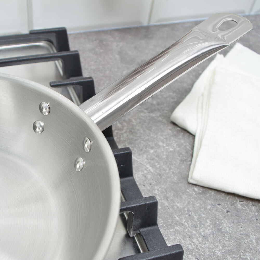 Сковорода 20см Общепит без крышки, корпус 0,6мм индукция ТРС 3,5мм