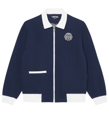 Мужская теннисная кофта Lacoste Tennis Heritage Ultra Dry - navy blue/white