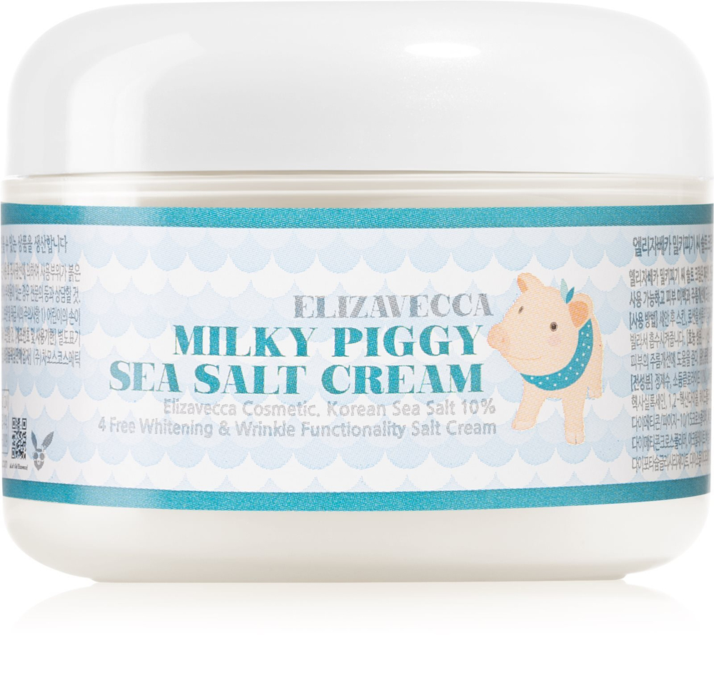 Elizavecca Milky Piggy Sea Salt Cream - защитно-увлажняющий крем с обновляющим эффектом /   100  ml  / GTIN 8809071369274