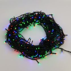 ULD-S5000-500-DGA MULTI IP20 Гирлянда светодиодная. 50м. 500 светодиодов. Разноцветный свет. Провод зеленый. ТМ Uniel