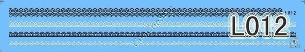Слайдер-дизайн для ногтей на кружево L012