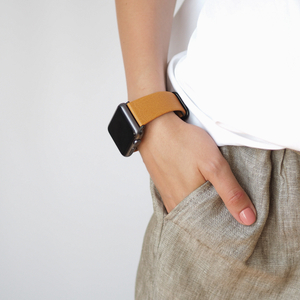 Ремешок для Apple Watch 42/44mm Classic из кожи теленка цвета охры