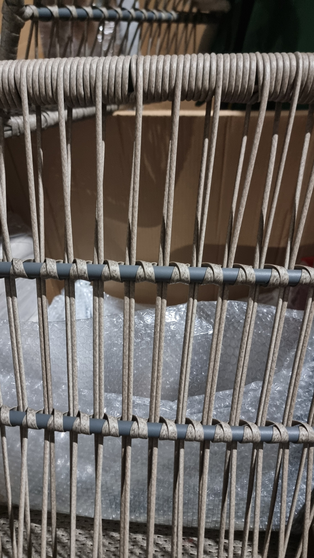 Набор мебели Garden Story Конер УЦЕНКА 1 уп.(2 Стул Garden Storyа, каркас серый, ротанг темн.беж.)