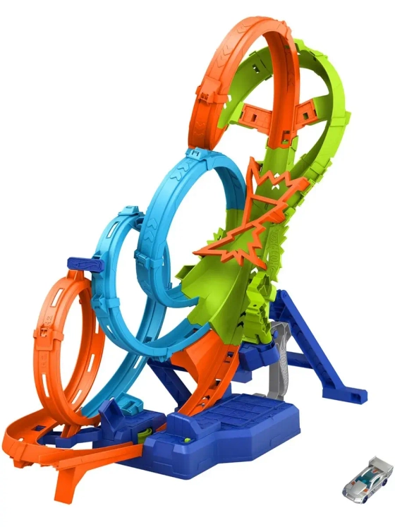 Автотрек Хот Вилс Безумные виражи и петли HXR70