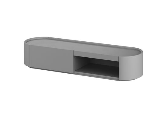 Тумба Lagom под ТВ 1 ящик 1 полка ширина 140 см (серый)