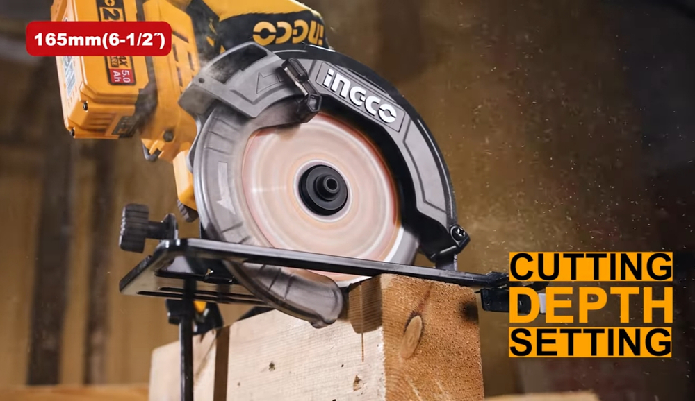 Аккумуляторная циркулярная пила INGCO CSLI16523 INDUSTRIAL 20 В 165 мм 1х4 Ач