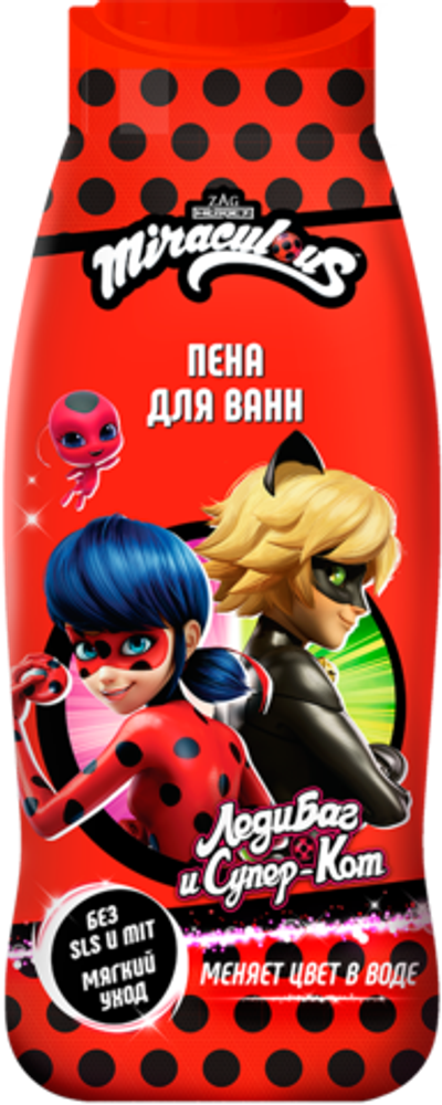 MIRACULOUS Пена д/ванн 400мл Леди Баг и Супер Кот