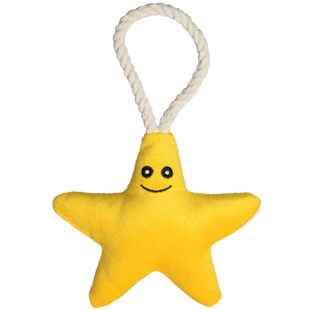 Игрушка Mr.Kranch для собак мелких и средних пород Звездочка с канатом и пищалкой 26х16х5см Игрушка Mr.Kranch для собак мелких и средних пород Звездочка с канатом и пищалкой 26х16х5см