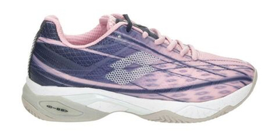Женские Кроссовки теннисные Lotto Mirage 300 Clay W - pink/all white/navy blue