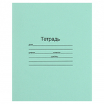 Тетрадь, 12 листов, линия косая, Маяк Канц, зеленый