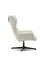 Крутящееся кресло Zalina, белое букле
