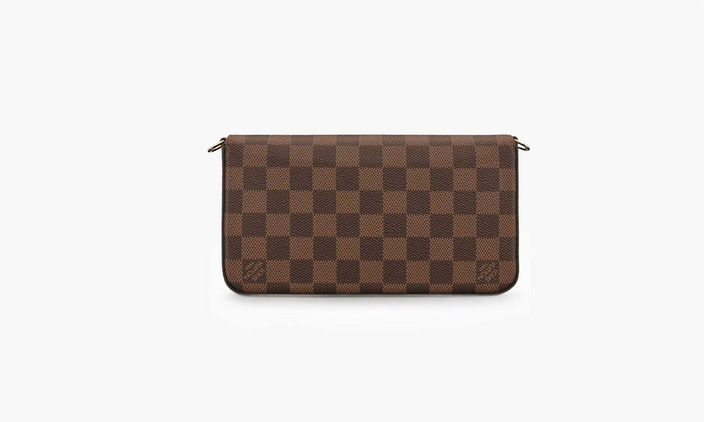 Сумка Louis Vuitton Pochette Felicie Damier Ebene "Cerise Red Lining"