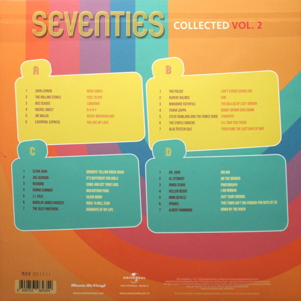Сборник / Seventies Collected Vol. 2 (Coloured Vinyl)(2LP)