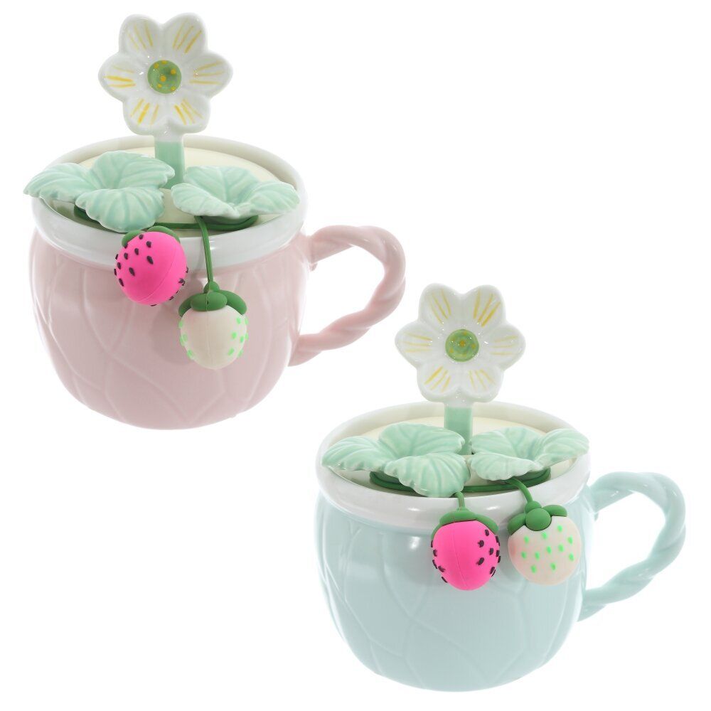 GAEM Кружка с крышкой и ложкой, 330 мл, L14 W10 H13 см, 2в.