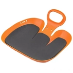 Санки-ледянки «Вираж» с мягкой сидушкой 39×37×14см оранжевый, в/с