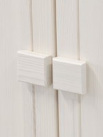 Шкаф 154х50х173, Карлос, распашной для одежды, в прихожую, спальню, массив сосны, 3 двери, со штангой и полками, белый воск, Dipriz