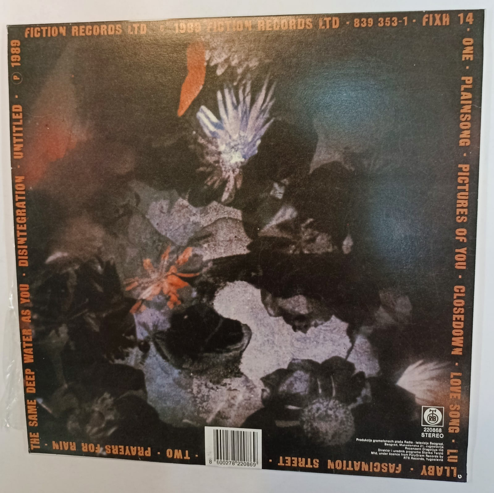 The Cure Disintegration (Yugoslavia 1989)