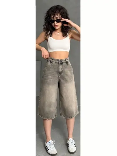 Шорты джинсовые удлиненные Багги baggy