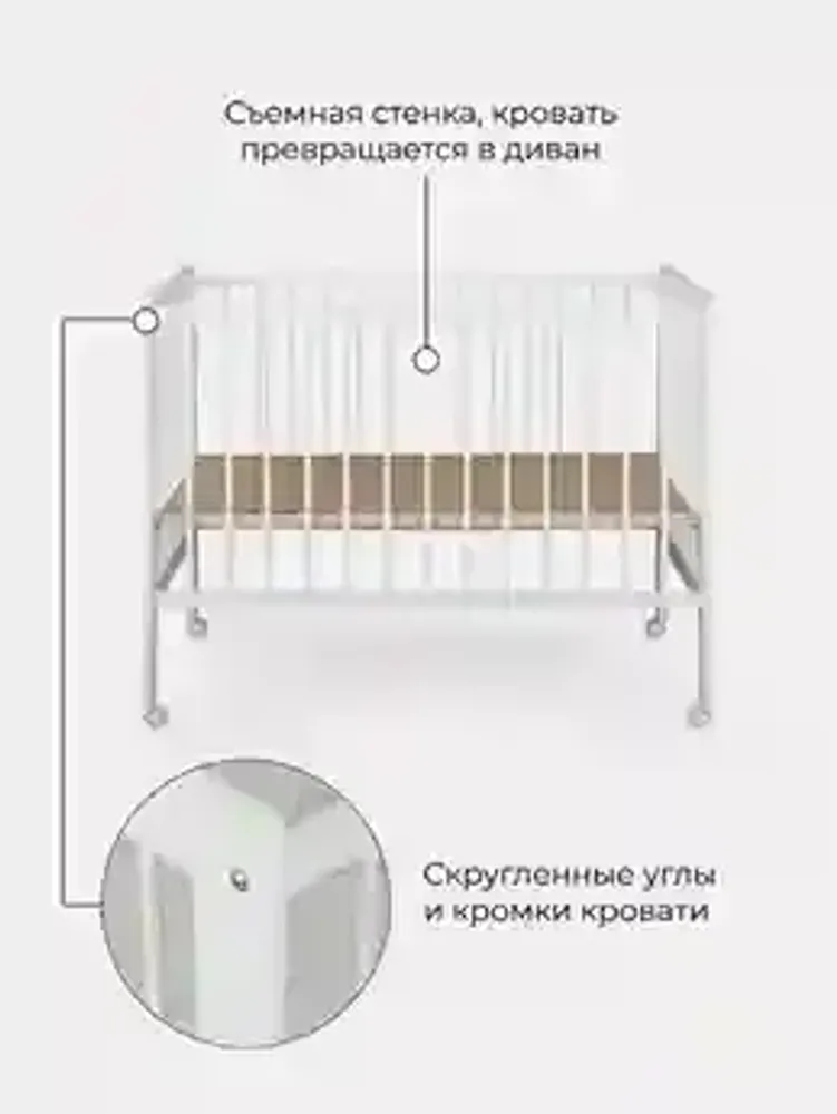 Детская кроватка Rant BASIC NORDIC