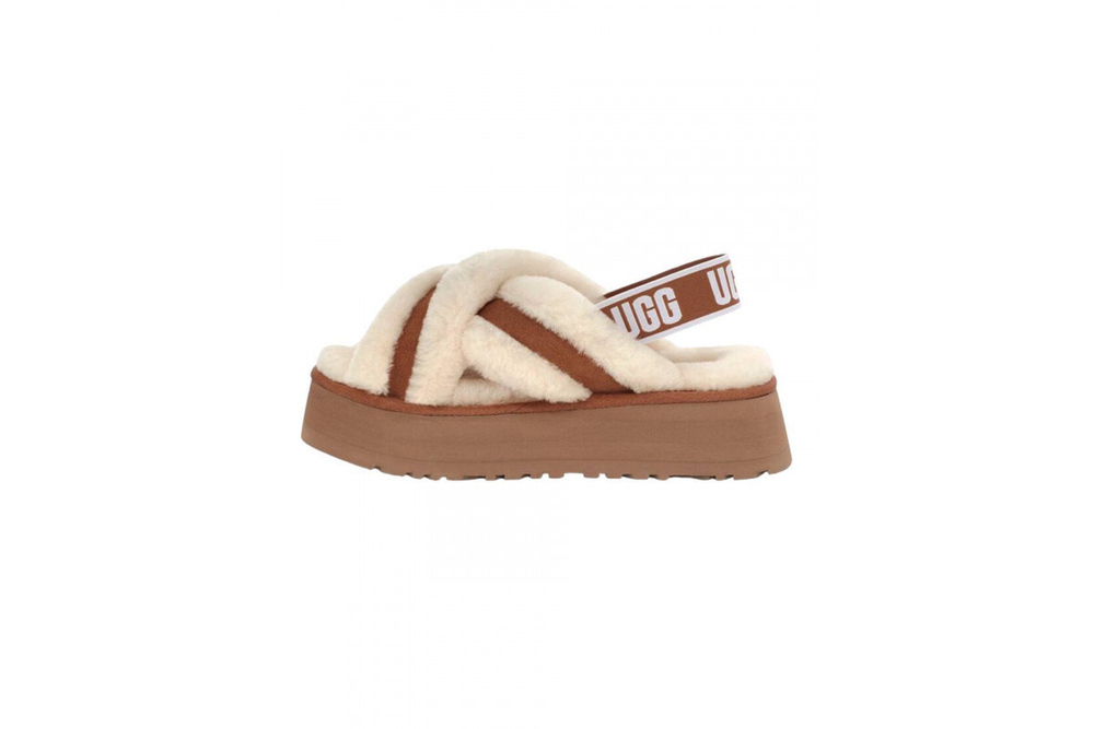 UGG W Disco Cross Slide Chestnut