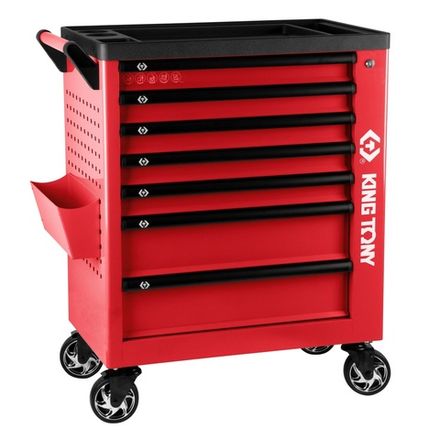 Цена на KING TONY (87G38-7B) Тележка инструментальная, 7 выдвижных ящиков, "PROFESSIONAL", красная