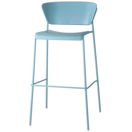 Барный стул Lisa Technopolymer, голубой