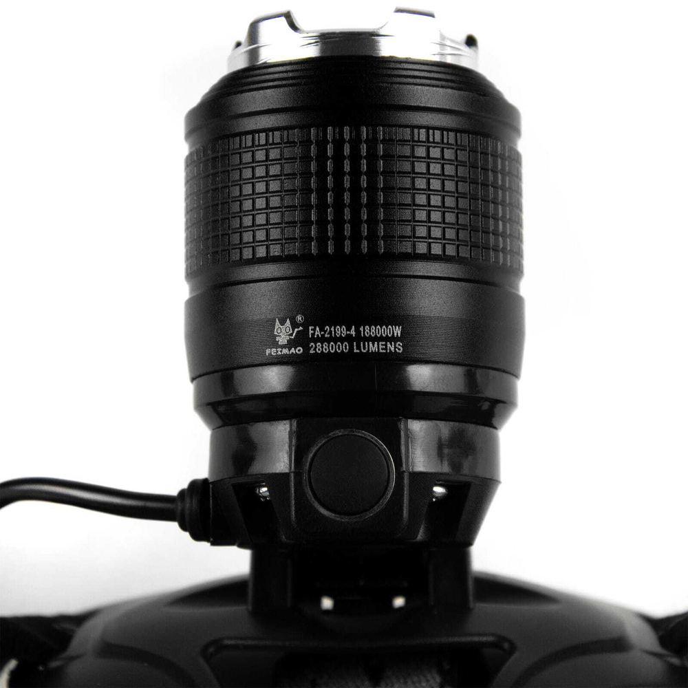 Фонарь налобный FA-2199-4 (+красный свет)