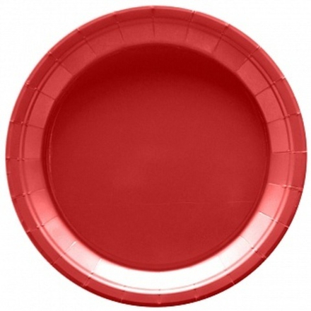 Тарелки (7''/18 см) Мастхэв Красный 6 шт.