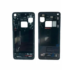 Средняя часть корпуса (рамка) для OnePlus 9R черная (Carbon Black)