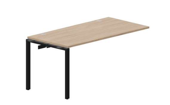 стол Strike 1580х780х750мм (2 громмета) - приставной элемент