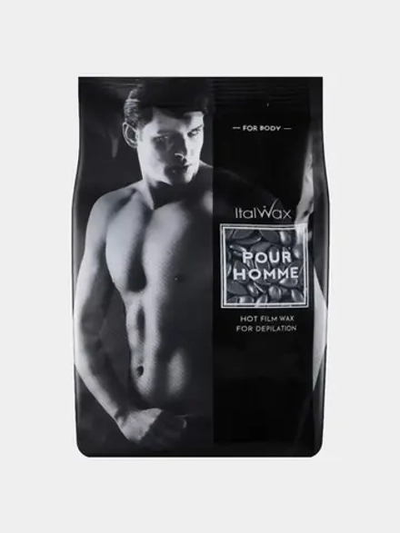 Горячий мужской пленочный воск для депиляции в гранулах «Pour Homme», Italwax, 500 гр