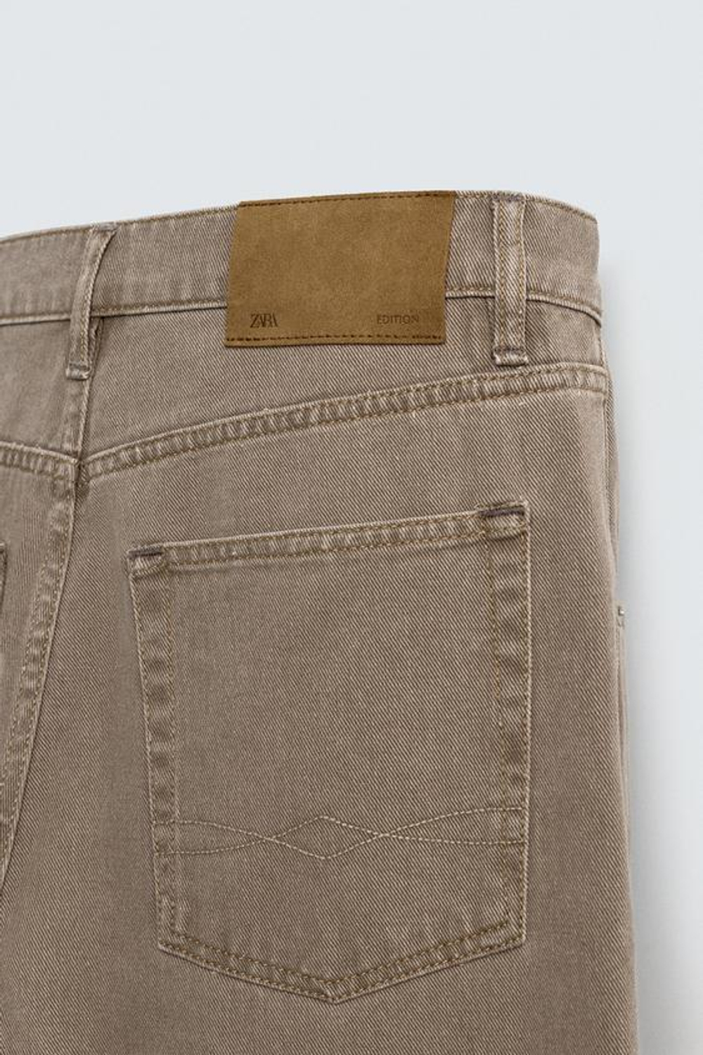 ZARA ДЖИНСЫ BARREL FIT - LIMITED EDITION, СВЕТЛО-КОРИЧНЕВЫЙ