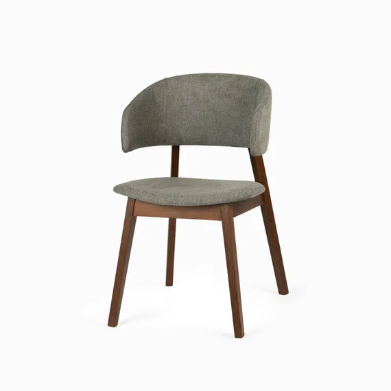 Стул Lolly, орех, серая обивка