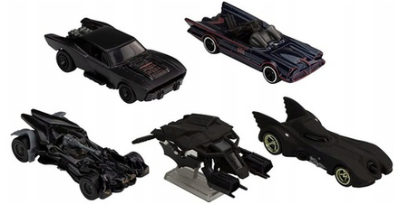 Автомобиль Hot Wheels Batman 5 штук GRM17