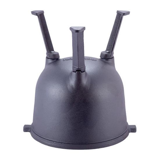 Котелок чугунный 10 л. на ножках с крышкой и креплениями Kamille KM-4802V