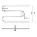Полотенцесушитель ТРУГОР М 50х40 1"