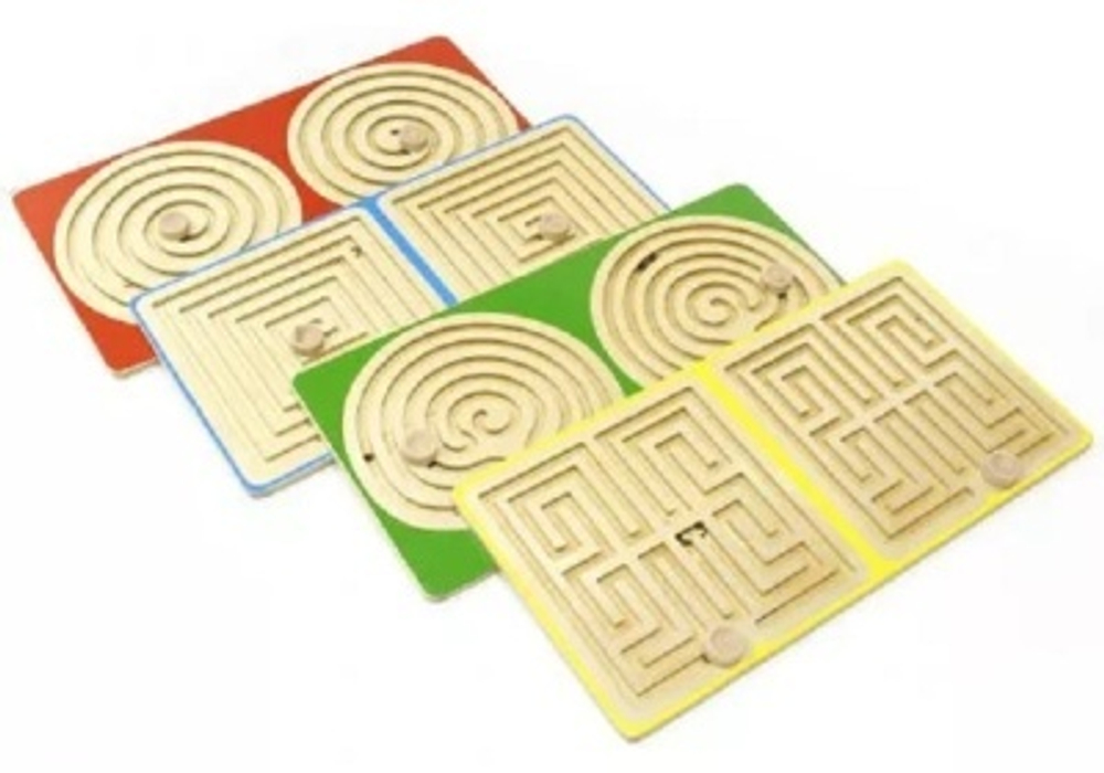 Комплект дидактических лабиринтов с подставкой