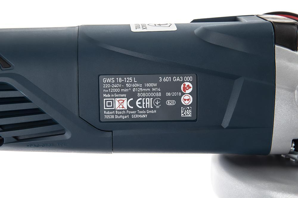 Угловая шлифмашина Bosch GWS 18-125L 06017A3000
