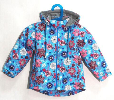 Ветровка на флисе для девочек 122-128 2417-07 (Ириска)