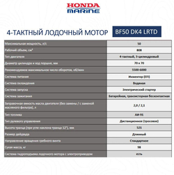 Лодочный мотор Honda BF50 LRTD