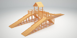 Зимняя горка TORUDA Север wood-11 (скат 11.8 м)