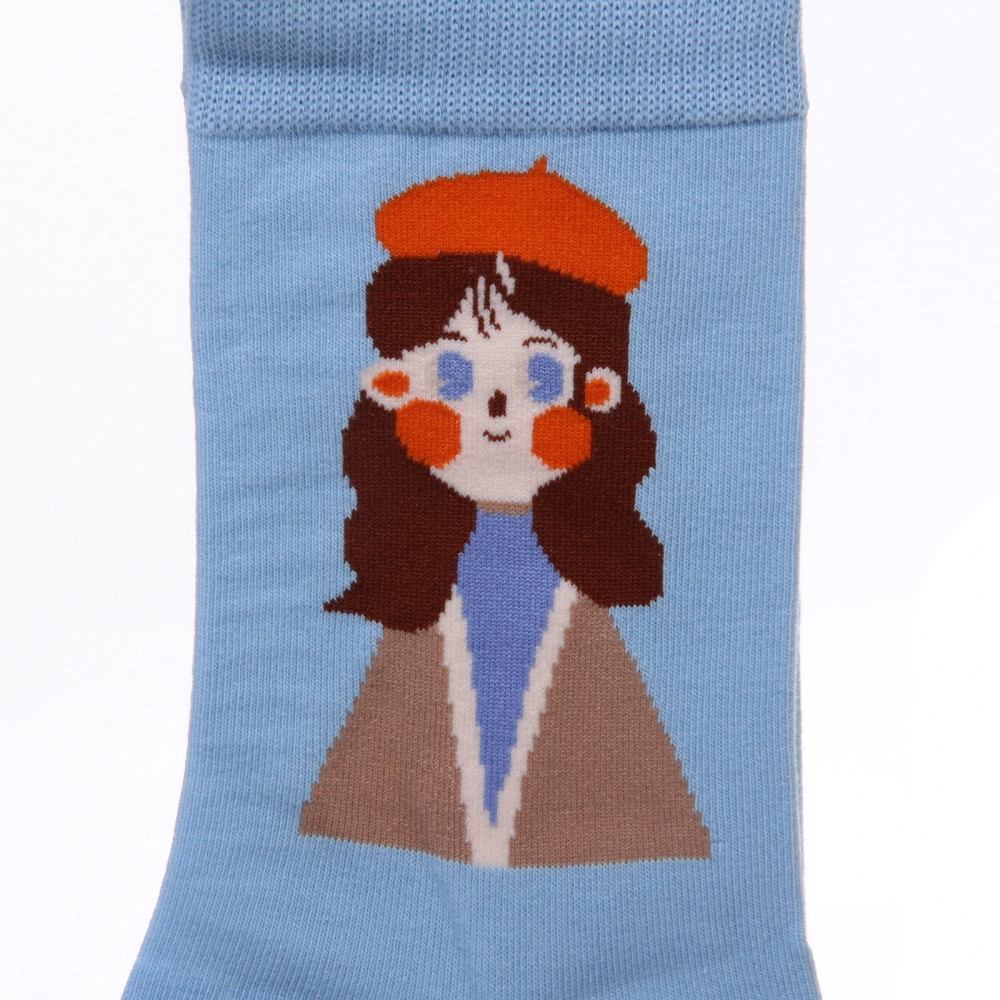 Носки женские «ARTE - Девушка» с рисунком, микс